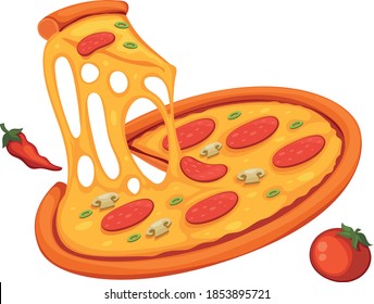 14,846 Cheesy Slice Images, Stock Photos & Vectors | Shutterstock