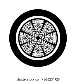slice citrus fruit icon