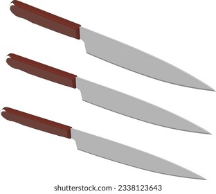 Slice and dice with precision using our vector kitchen knives.