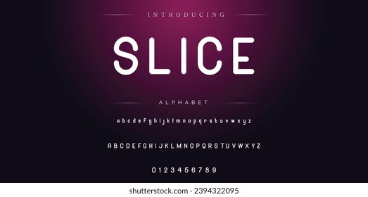 Slice Elegant Font Uppercase Lowercase und Zahl. Classic Lettering Minimal Fashion Designs. Typografie moderne Serifenschriften erhalten ein traditionelles dekoratives Vintage-Konzept. Vektorgrafik