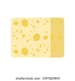 slice fresh cheese isolated icon