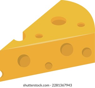 a slice fresh cheese yellow 