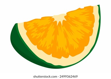 A Slice of Fresh Orange Fruit