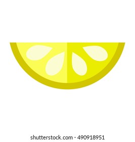 Slice of fresh orange isolated on white background fruit
