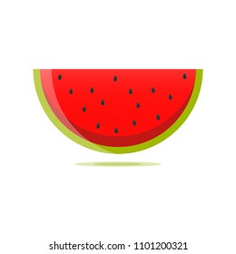 Slice of fresh watermelon.
