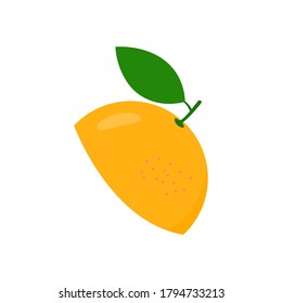 Recorte del icono del pomelo. Ilustración vectorial de paz de pomelo aislada en blanco. Sabroso símbolo de fruta dulce.
