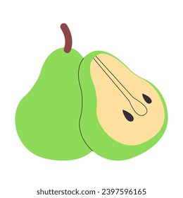 rebanada perla verde dulce salud fresca deliciosa fruta naturaleza orgánica nutrición vitamina alimentos