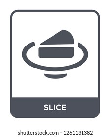 slice icon vector on white background, slice trendy filled icons from Creative process collection, slice simple element illustration