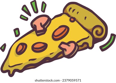 Sector del vector italiano de pizza