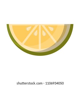 slice lemon citurs fresh image