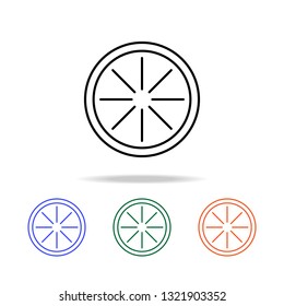 slice of lemon icon. Elements of simple web icon in multi color. Premium quality graphic design icon. Simple icon for websites, web design, mobile app, info graphics
