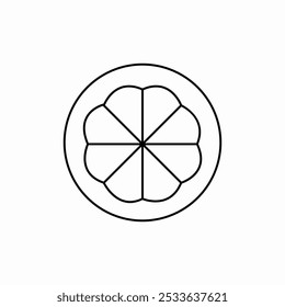 Scheibe Zitrone Symbol Vektor