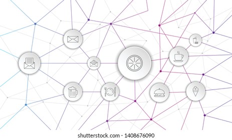 slice of lemon icon. From Web set