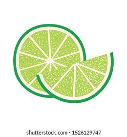 slice of lemon isolated icon vector illustration desing