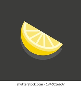 Slice of lemon and other citrus fruit icon