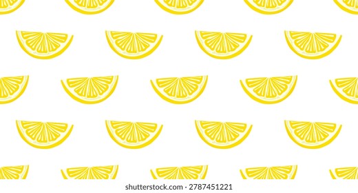 slice lemon pattern background. seamless pattern of lemon. Tropical seamless pattern with slice lemons.