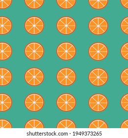 Slice of lemon. Seamless patterns. Vector graphics.