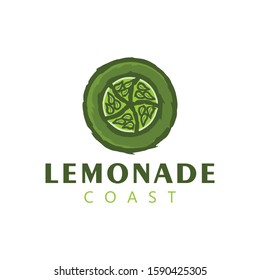 Slice Lemonade Juice logo Ideas. Inspiration logo design. Template Vector Illustration. Isolated On White Background