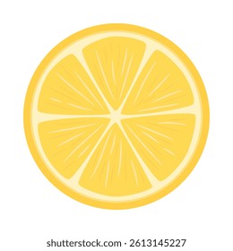 A slice of lemon.Lemon with fruit.Tropical with yellow lemon.Isolated on white background.