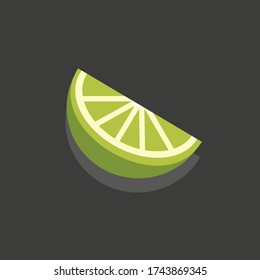 Slice of lime, bergamot and other citrus fruit icon