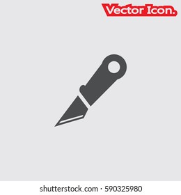 Slice line Tool icon isolated sign symbol and flat style for app, web and digital design. Vector illustration.