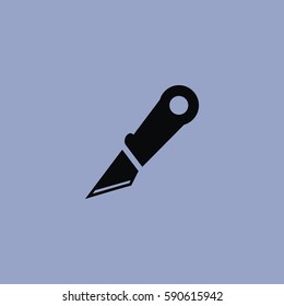 Slice line Tool icon isolated sign symbol and flat style for app, web and digital design. Vector illustration.
