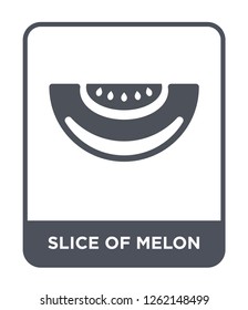 slice of melon icon vector on white background, slice of melon trendy filled icons from Summer collection, slice of melon simple element illustration