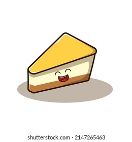 slice milk chocolate cake is a cute doodle, food cartoon vector. which can be used for mascot logos, stickers, children's t-shirt designs, merchaindise, etc. hope you like :)