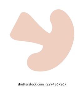 Slice of mushroom Ingredient for pizza. Vector illustration