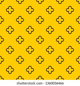 Slice of pepper pattern seamless vector repeat geometric yellow for any design