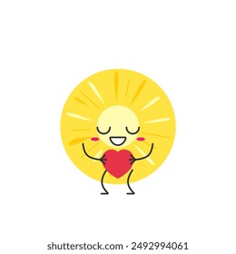 Slice pineapple juicy fruit cute character cartoon love sign heart favorite smiling face cheerful kawaii happy emotions icon vector illustration.