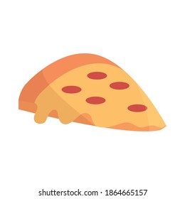 menú de comida rápida para pizzas en dibujos animados de icono plano ilustración vectorial