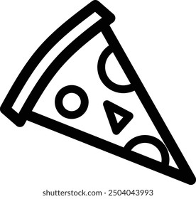 slice of pizza icon, pizza fast food icon