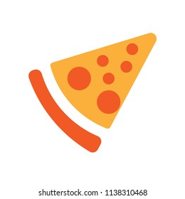 Slice Of Pizza Icon Vector Illustration