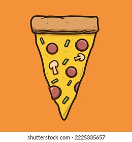 a slice of pizza illustration