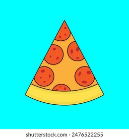 Slice Pizza illustration design vector