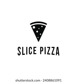 Slice pizza logo design idea