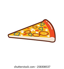 A slice of pizza for one person.