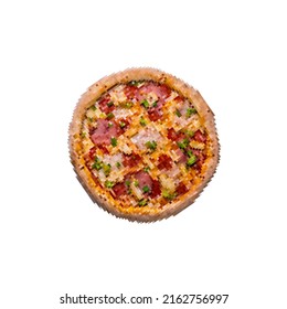Slice of pizza pixel art. Fast food 8bit. Video game Old school digital graphics