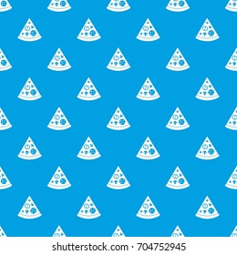 Slice of pizza in simple style isolated vector illustration