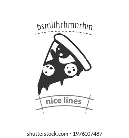 slice of pizza simple vector icon. slice of pizza simple vector icon. slice of pizza simple vector icon. 