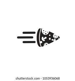 a slice of pizza that flies