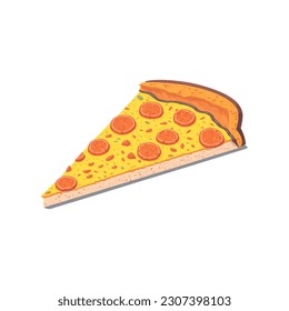 A slice of pizza vector illustration