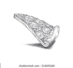 Pepperoni Pizza Sketch Images Stock Photos Vectors Shutterstock