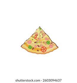 slice of pizza without background
