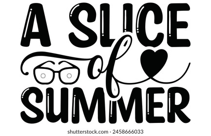  Una rebanada de verano sobre fondo blanco, Descarga digital instantánea. Ilustración para estampados en camisetas y bolsos, carteles 