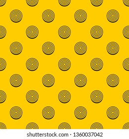 Slice of sweet onion pattern seamless vector repeat geometric yellow for any design