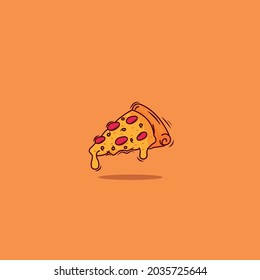 Una rebanada de una pizza sabrosa