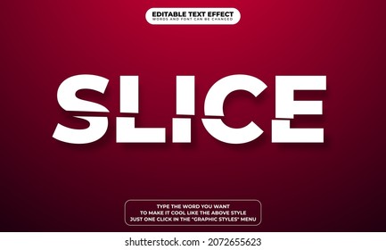 Slice Text Effect with Editable Text