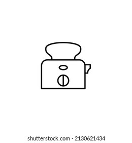 slice toaster icons  symbol vector elements for infographic web